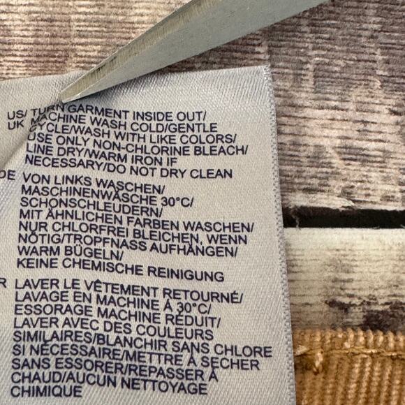 NYDJ Marilyn Straight Corduroy Pants Size 12 Tan Light Brown - Picture 6 of 11